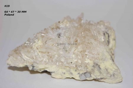 GRPL #19 Seleniet of Gips & Zwavel Kristallen Polen - 1