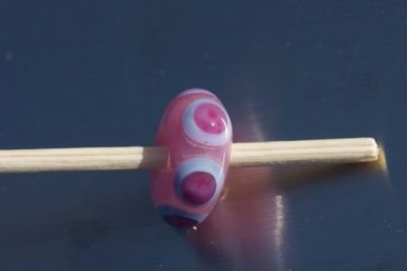 1 glaskraal / bead voor beads armb VSroze EDP/peri. - 1