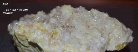GRPL #22 Seleniet of Gips & Zwavel Kristallen Polen - 1