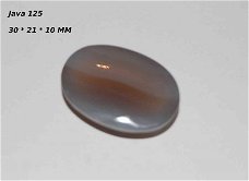 #125 Agaat Chalcedoon cabochon Java