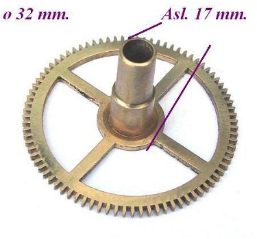 === Uurrad Franse pendule / regulateur = oud === 10973 - 2