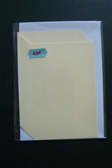 Kaartkarton boekje licht met envelop nu €0,20
