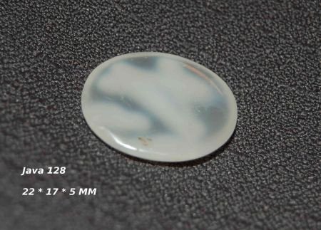 #128 Chalcedoon cabochon Java - 1