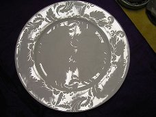 grote borden van GILITZER 32cm diameter.zilver/wit voor.... o.a.Pizza