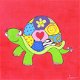 Schilderij Acryl op Canvas, 30x30cm, Schildpad 1, Nieuw, €14 - 1 - Thumbnail