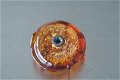 Ringtop glasbead amber seeded verwisselbaar. - 1 - Thumbnail