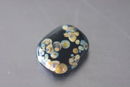 Ringtop glasbead raku rechthoek verwisselbaar. - 1