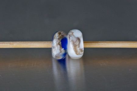1 glaskraal / bead voor Trllbeads armband sis kobalt. - 1