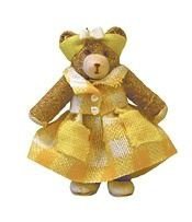 mini beertje met leuk jurkje knuffelbeertje teddy - nr. 1