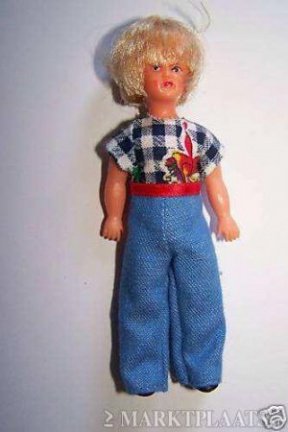 poppenhuis popje man / papa / vader 11 cm - nr. 1