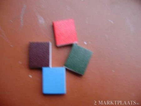 4 miniatuur boekjes met echte blaadjes voor boekenkast pph - nr. 1