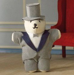 mini beertje teddy boy 8 cm 2 - nr. 1