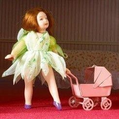 porseleinen popje elfje / fairy collector;s item 10 cm - nr. 1