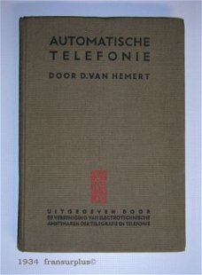 [1934] Automatische Telefonie, PTT, VEATT