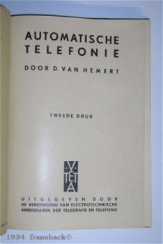 [1934] Automatische Telefonie, PTT, VEATT - 2