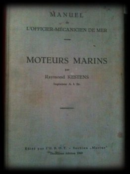 Moteurs marins (scheepsmotoren) Frans boek, - 1