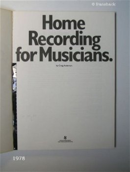 [1984] Home Recording for Musicians, Anderton, Amsco Publ. - 2