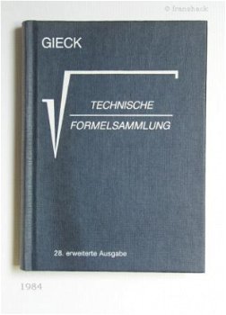 [1984] Technische Formelsammlung, Gieck, Gieck - 1