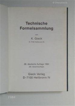 [1984] Technische Formelsammlung, Gieck, Gieck - 2