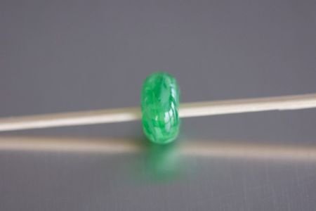 1 glaskraal / bead voor beads armband groen is gras. - 1