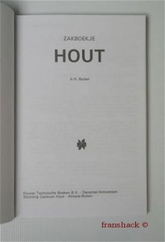 [1992] Zakboekje Hout, H. Buiten, Kluwer - 2