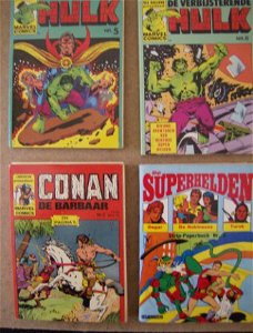 hulk , conan , de superhelden pockets