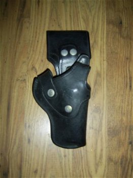 Lederen holster voor Manuhirn en Walter pistool - 1