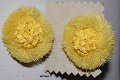 oorclips earclips Vintage 5 yellow wool wol - 1 - Thumbnail