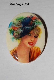 Brooch Vintage #14 retro style