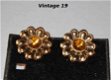 Oorclips earclips ear clips #Vintage 19 flower 70ties - 1 - Thumbnail