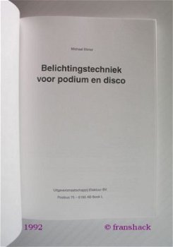 [1992] Belichtingstechniek voor podium en disco, Ebner, Elektuur - 2
