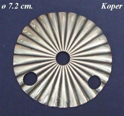 Binnenplaatje wijzerplaat = Koper =11408