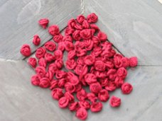 10 satin rose red