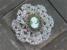 cameo 18x13 with frame 1 green