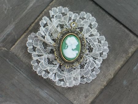 cameo 18x13 with frame charms green - 1