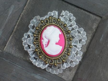 cameo 28x21 with frame 1 pink - 1