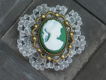 cameo 28x21 with frame 2 green - 1 - Thumbnail