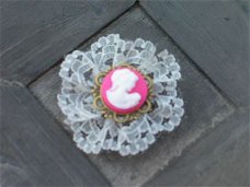 cameo 20mm with frame 1 pink