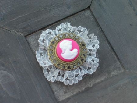 cameo 20mm with frame 2 pink - 1