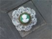 cameo 20mm with frame de luxe green - 1 - Thumbnail