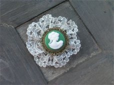 cameo 20mm with frame de luxe green