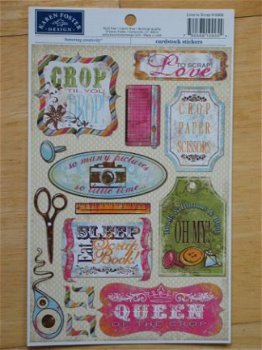 Karen Foster cardstock stickers love to scrap - 1