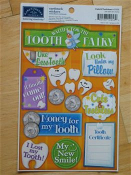 Karen Foster cardstock stickers cute&toothles - 1