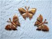 Klein glanzend vlindertje ~ 2 cm ~ Goud - 1 - Thumbnail