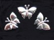 Klein glanzend vlindertje ~ 2 cm ~ Zilver - 1 - Thumbnail
