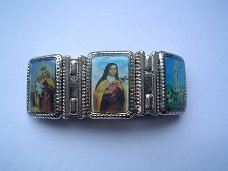 Brede armbanden met mooie religieuze afbeeldingen.