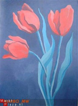 Rode tulpen modern (47) - 1