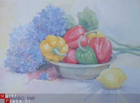 Paprika's in aquarel nr 56 - 1