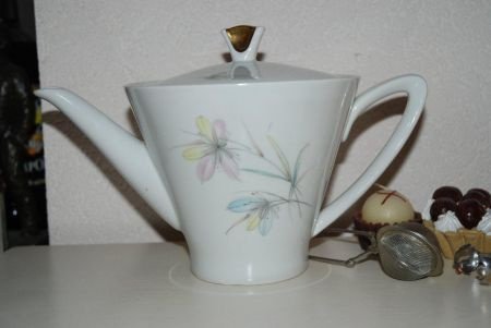 Mooie Theepot uit de fifties van Spenzo leuke pastel-kleurt - 1