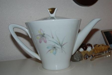 Mooie Theepot uit de fifties van Spenzo leuke pastel-kleurt - 1